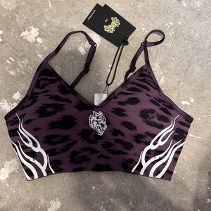 Darc Sport Sports Bra Leopard Purple Tonal Energy